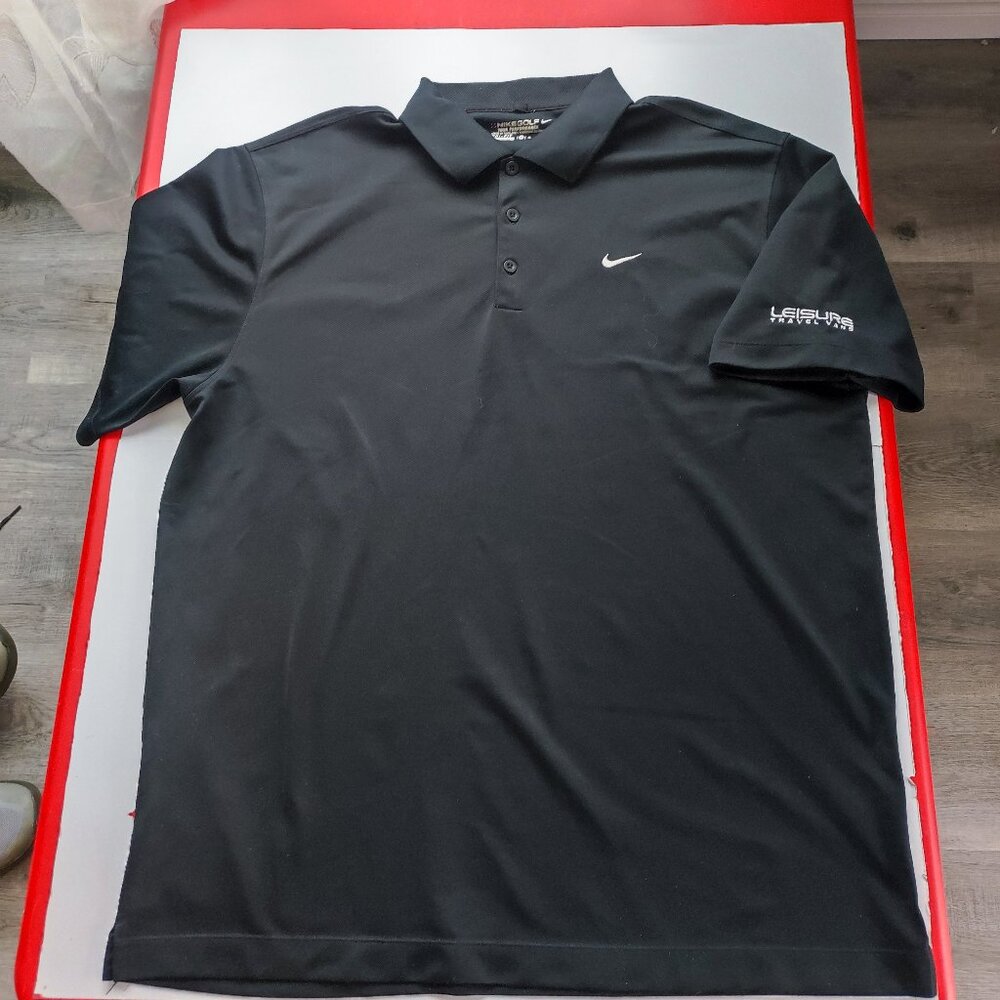 Nike Golf Tour Performance polo shirt men's size XL black Dri-Fit